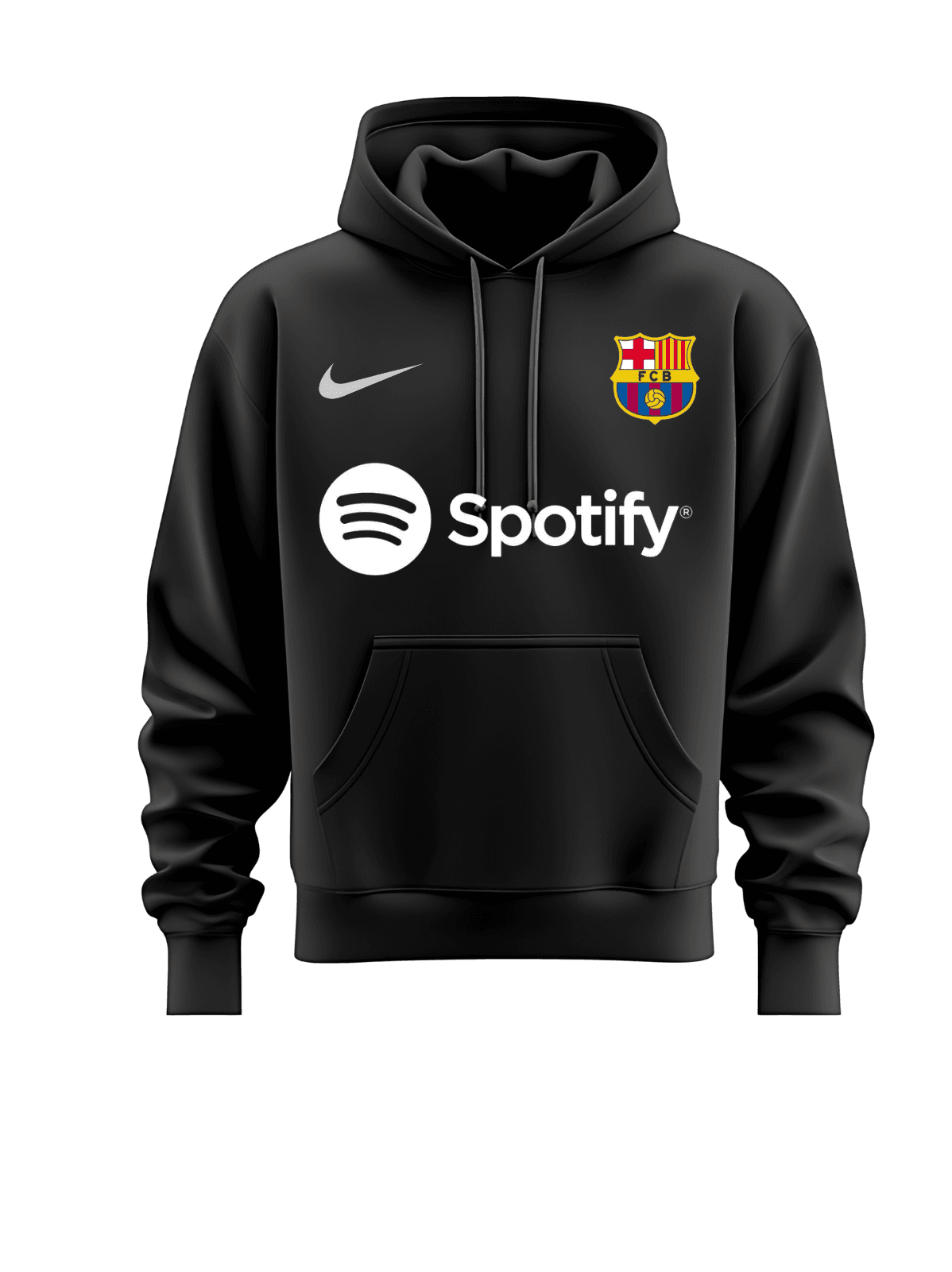 هودي برشلونة أسود